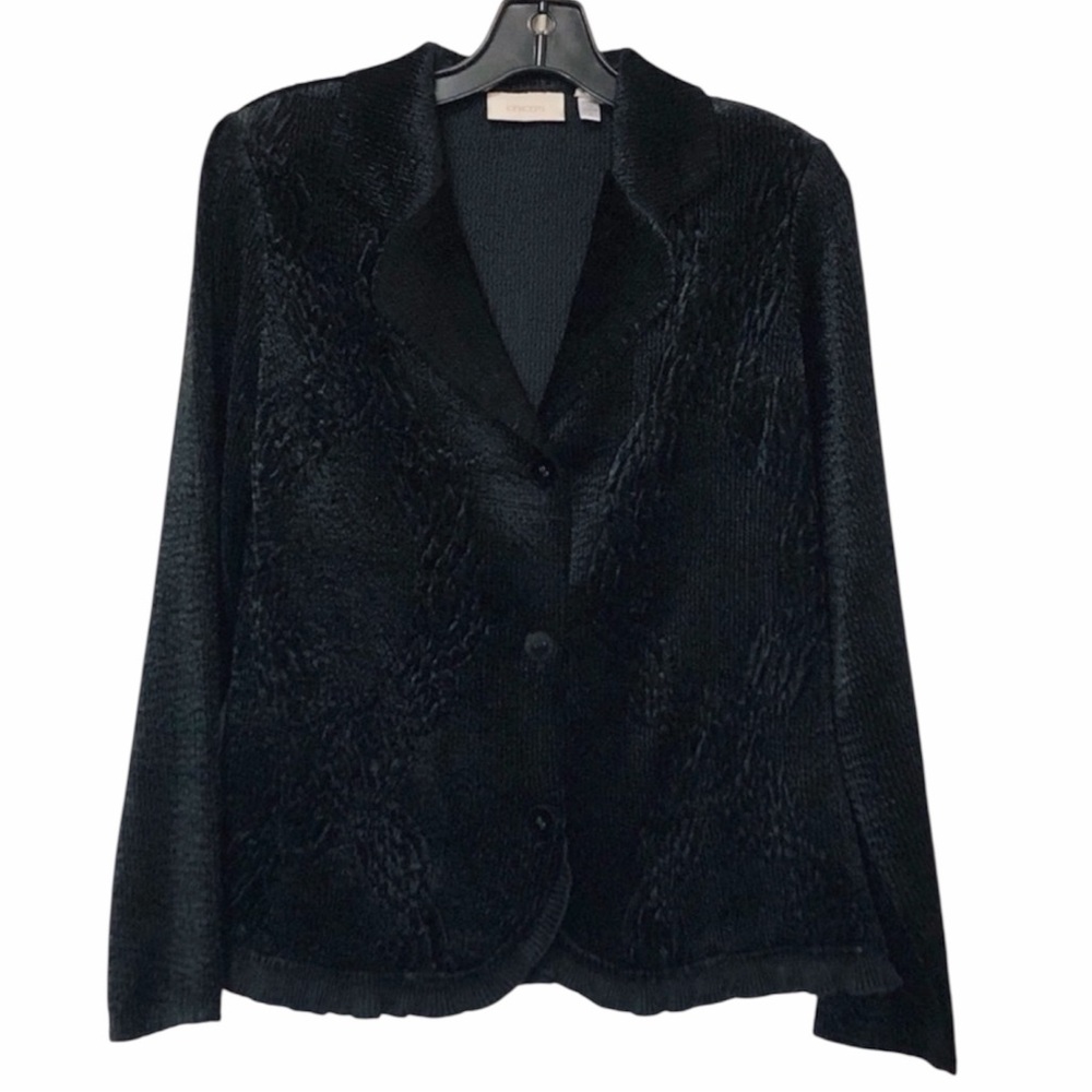 Chico’s Size 1 Soft Velvety Stretch Jacket